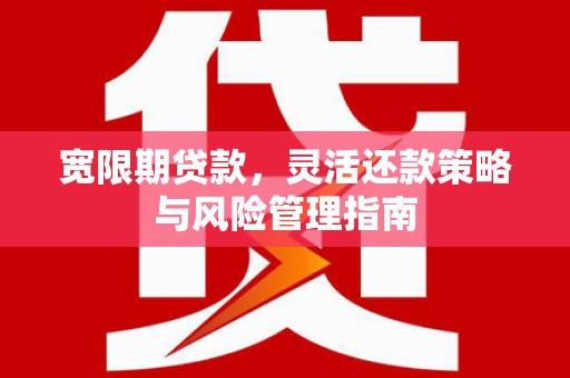 湖口宽限期贷款，灵活还款策略与风险管理指南
