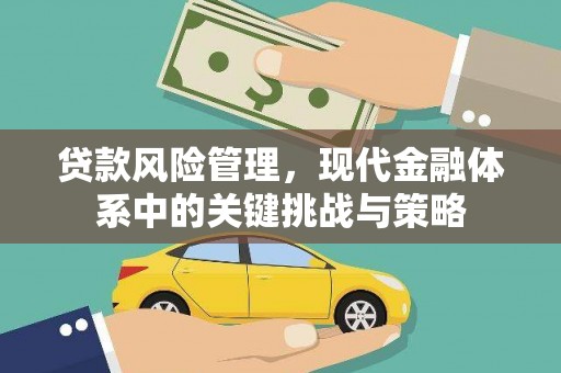 湖口贷款风险管理，现代金融体系中的关键挑战与策略