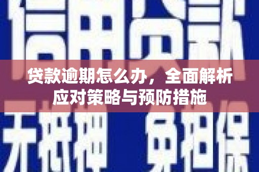 湖口贷款逾期怎么办，全面解析应对策略与预防措施