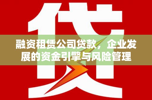 湖口融资租赁公司贷款，企业发展的资金引擎与风险管理
