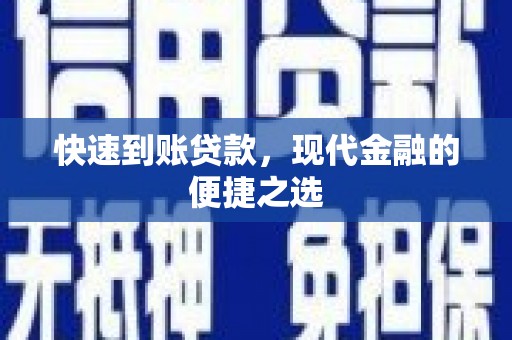 湖口快速到账贷款，现代金融的便捷之选