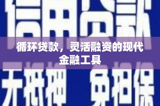 湖口循环贷款，灵活融资的现代金融工具